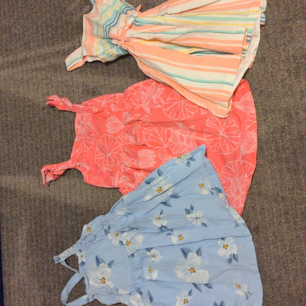 3 pack toddler girls spring/summer dresses size 2T Brand: Carter's
